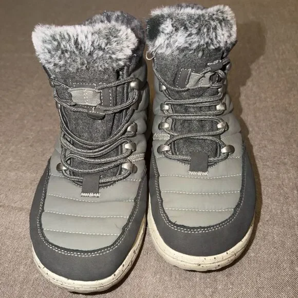 Hey Dude Women's Brandy Grey Lace Up Light Weight Boots Size 7 - Picture 3 of 10